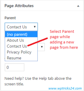 wordpress get child pages of current page
